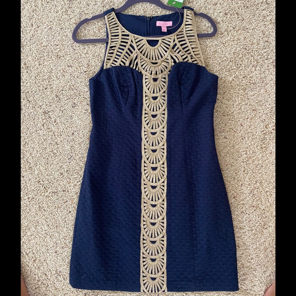 Lilly Pulitzer Tana Shift Dress - Navy